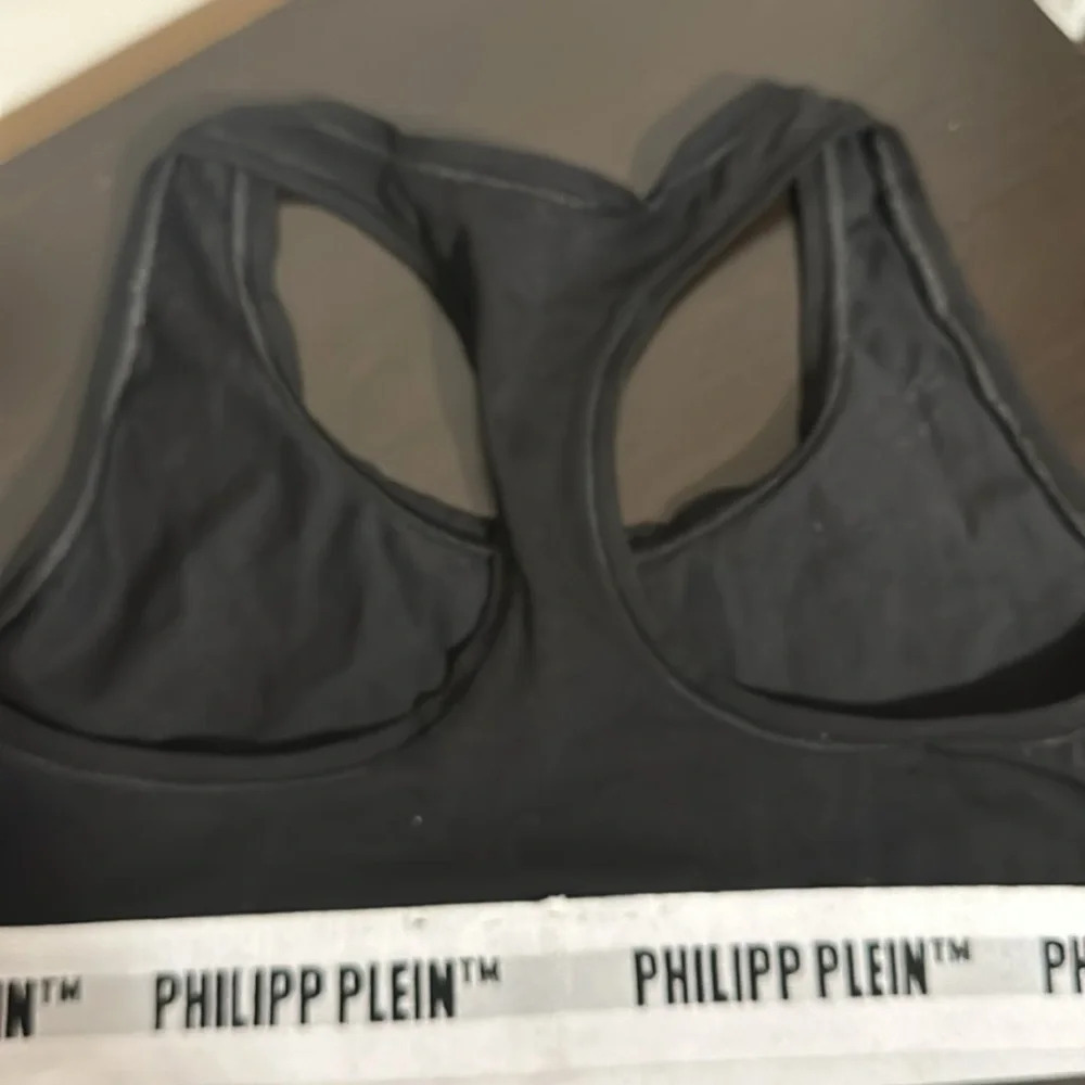 PHILIPP PLEIN black sports bra racer back band - Picture 3 of 6